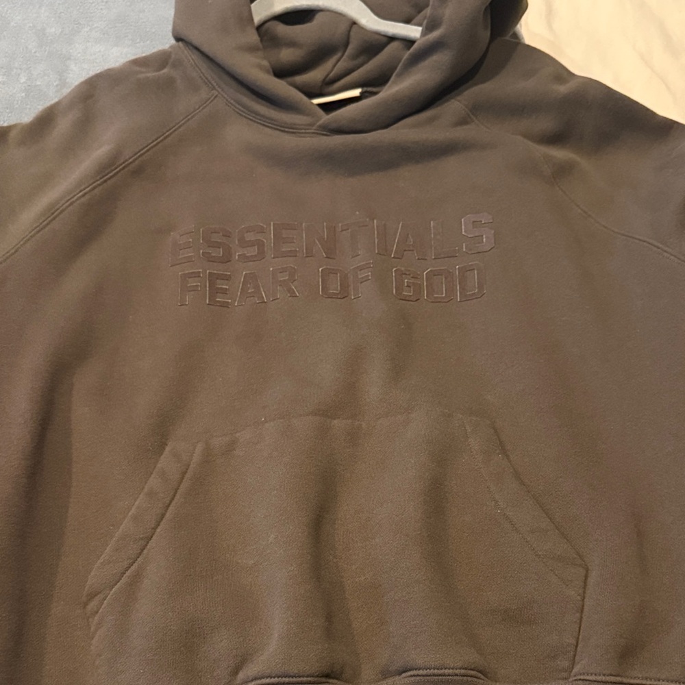 Essentials Dark Brown Hoodie
